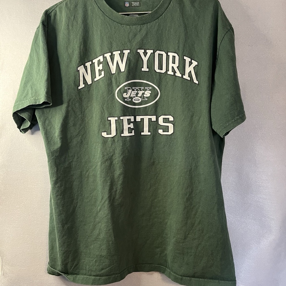 NFL Team Apparel New York Jets Green Men's Short Sleeve Logo Graphic T-Shirt L